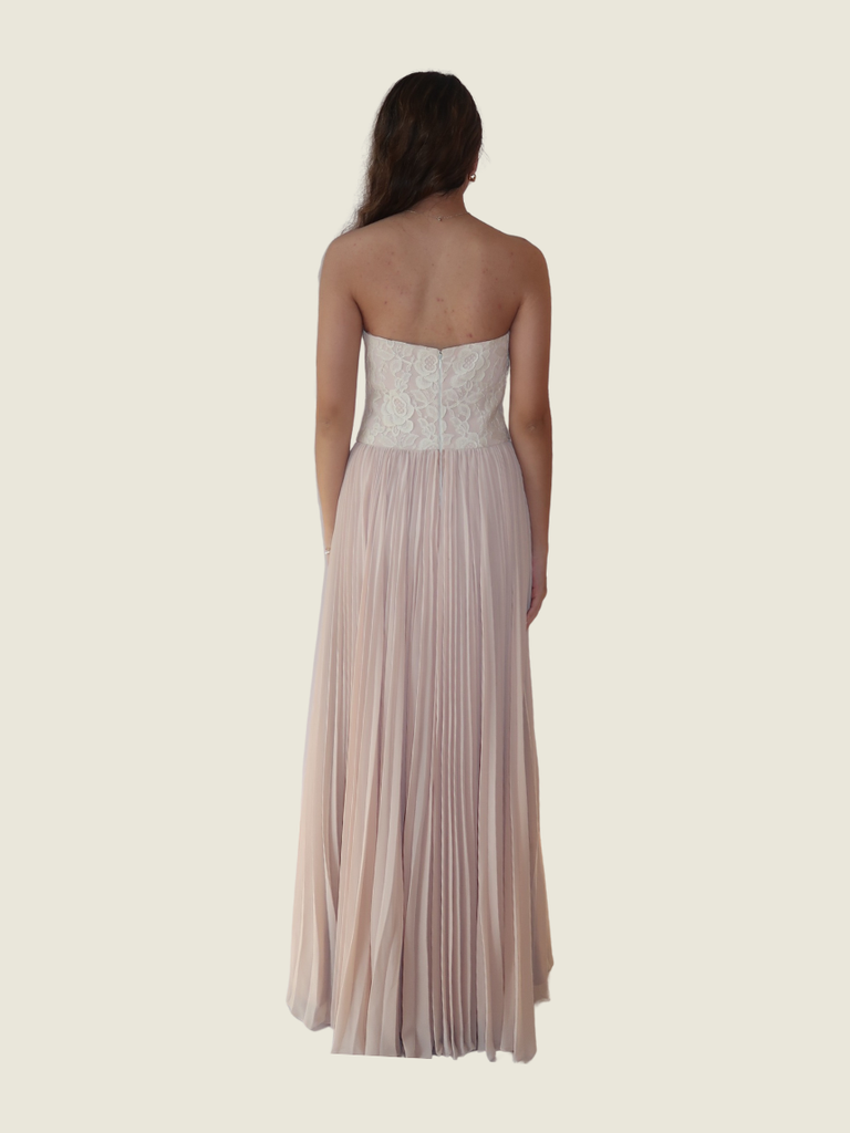 Debbie Co Pink Lace Gown