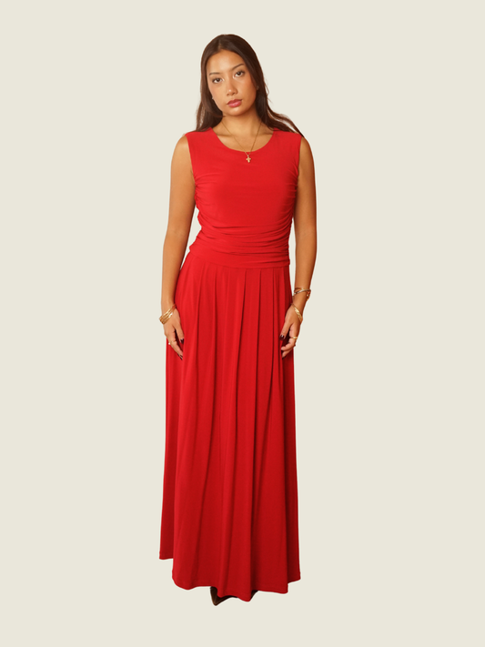 Details Red Dress