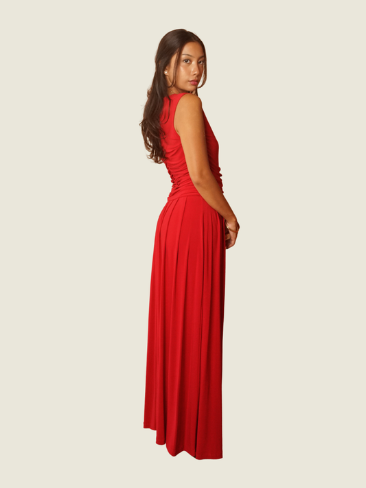 Details Red Dress