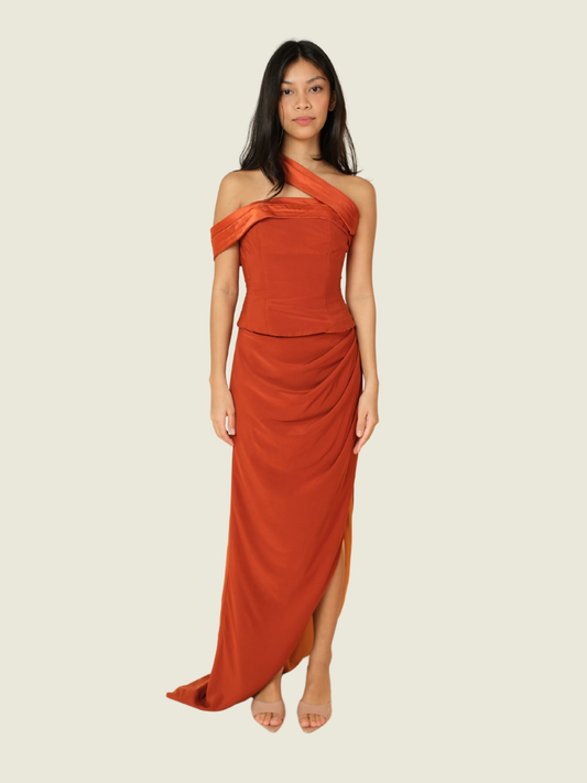 EBIRO Orange Velvet Set