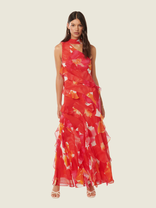 Ever New Daisy Asym Scarf Midi Dress