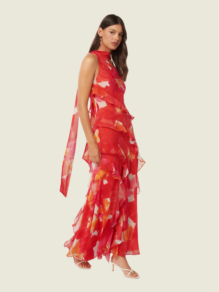 Ever New Daisy Asym Scarf Midi Dress