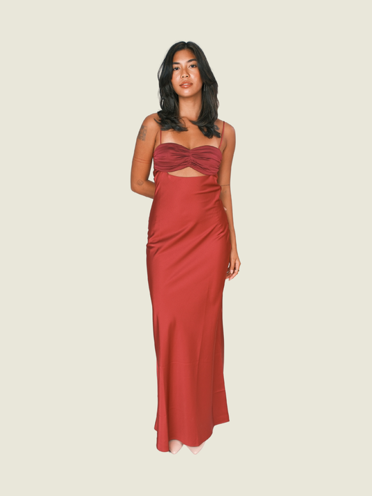 Fabrique Fuchsia Dress with Shawl