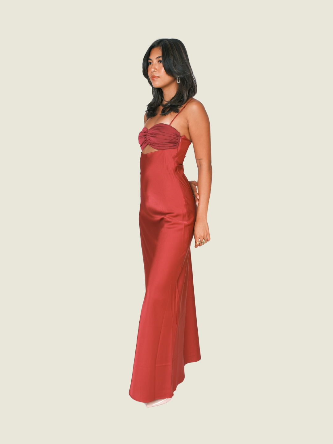Fabrique Fuchsia Dress with Shawl