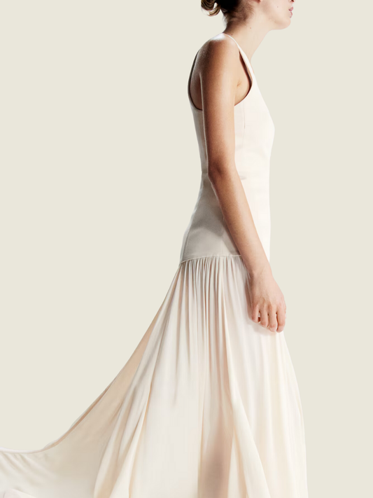 H&M Studio Sheer Skirt Maxi Dress