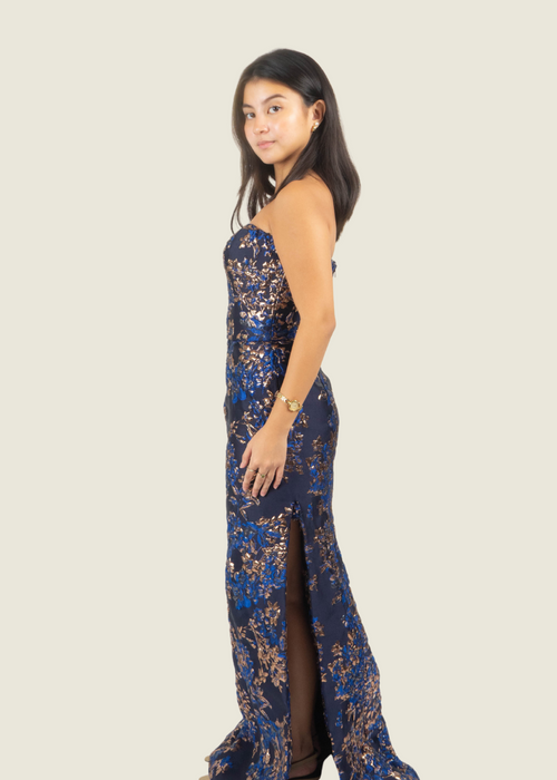 Debbie Co Blue Brocade Set hover image