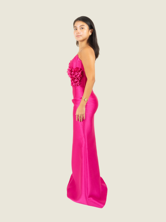 Debbie Co Custom Fuchsia 2 Piece Gown
