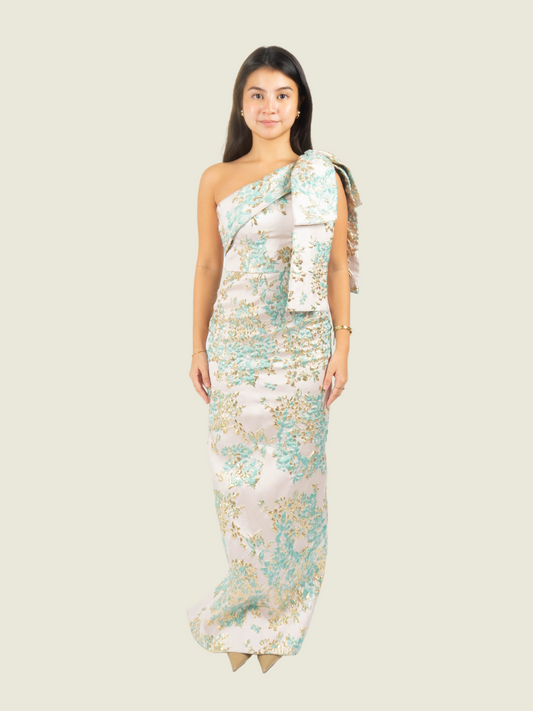 Debbie Co Custom Floral Gown