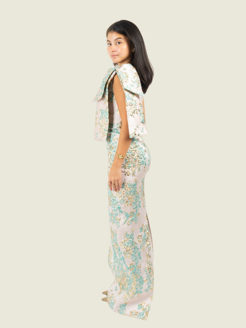 Debbie Co Custom Floral Gown