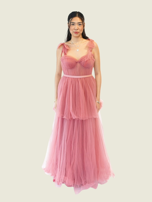 Hannah Kong Custom Blush Pink Gown