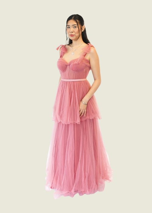 Hannah Kong Custom Blush Pink Gown hover image