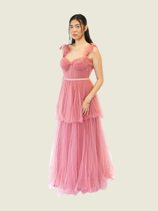 Hannah Kong Custom Blush Pink Gown