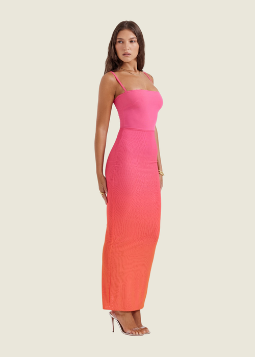 House of CB Calista Ombrea Flame Maxi Dress hover image