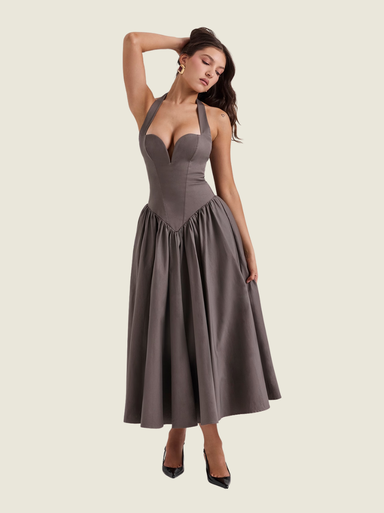 House of CB Coquette Starlet Halter Midi dress