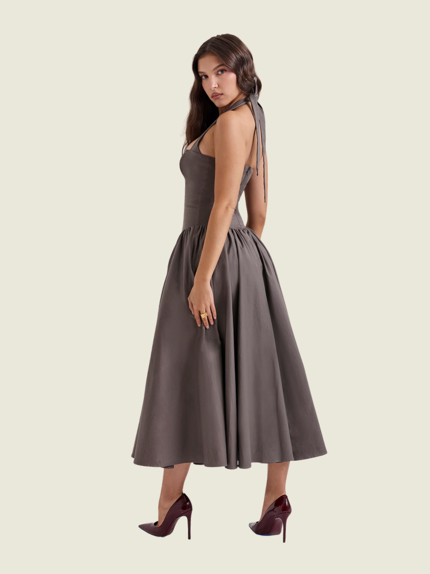 House of CB Coquette Starlet Halter Midi dress