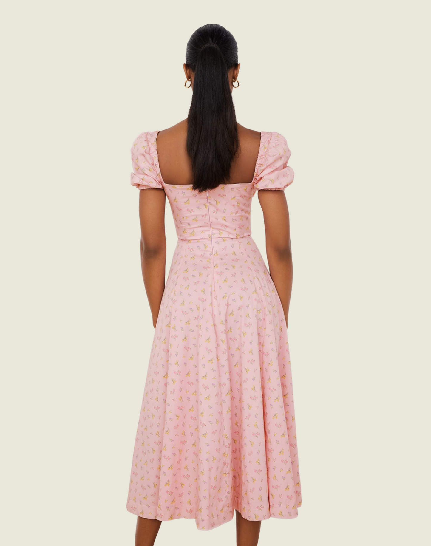 House of CB Pink Floral Tallulah Midi Dress