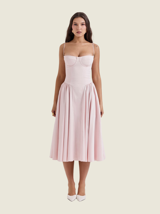 House of CB Pink Samaria Midi Dress