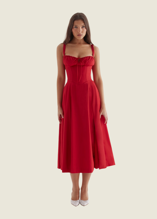 House of CB Red Carmen Dress