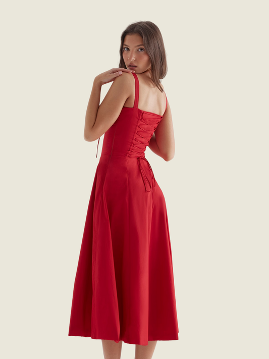 House of CB Red Carmen Dress