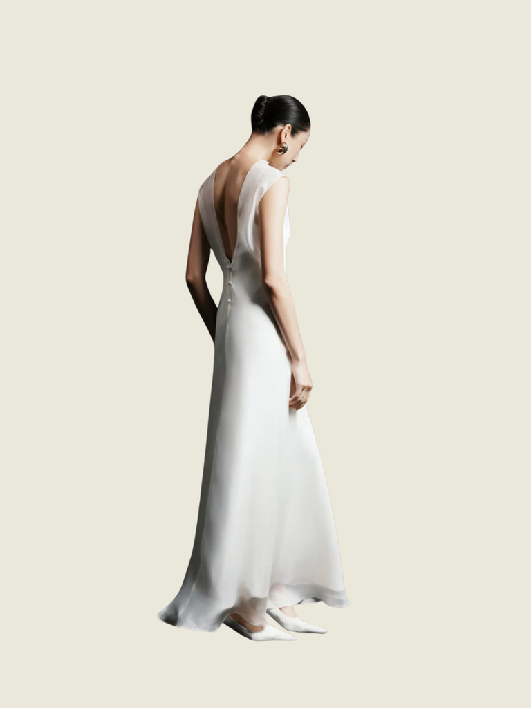 Huong Boutique Valentina White Maxi Dress