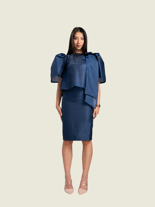 Juliana Studios Custom Midnight Blue Filipinana Ternonin