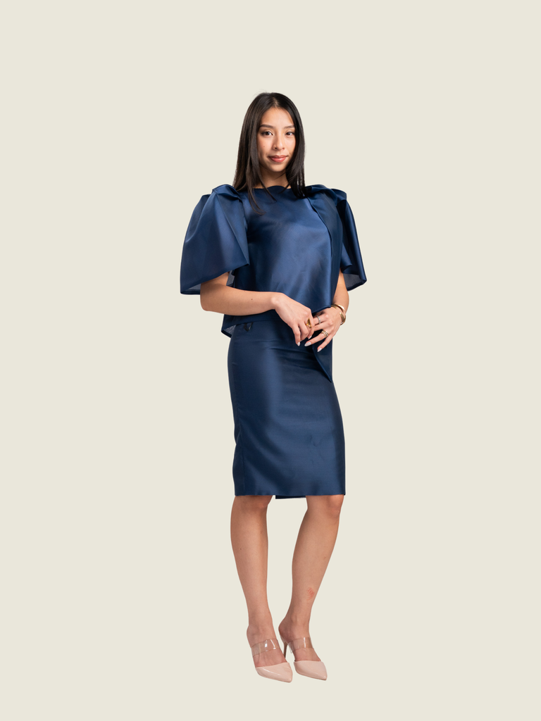 Juliana Studios Custom Midnight Blue Filipinana Ternonin