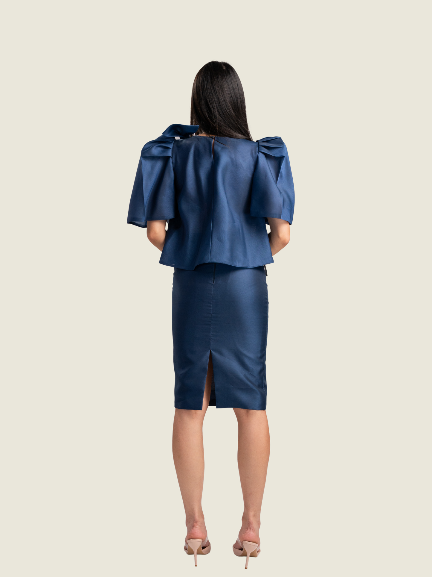 Juliana Studios Custom Midnight Blue Filipinana Ternonin