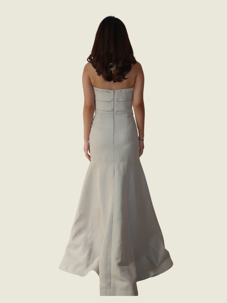 Jun Escario Custom Nude Gown