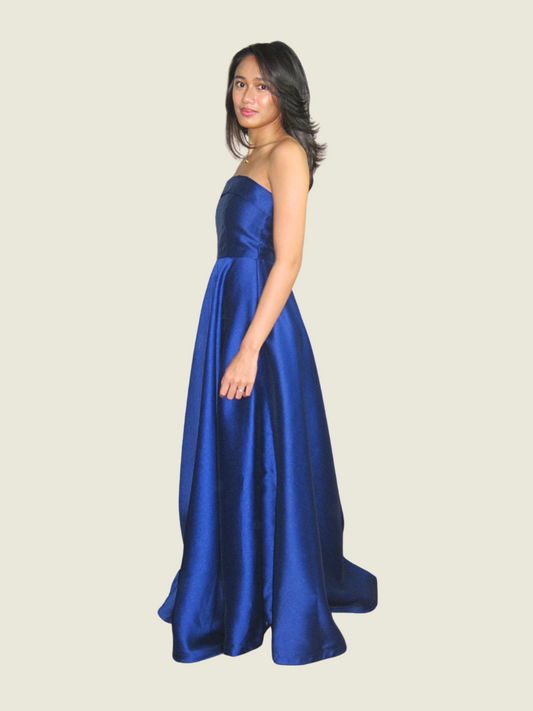 June 12 the Label Custom Royal Blue Tube Gown