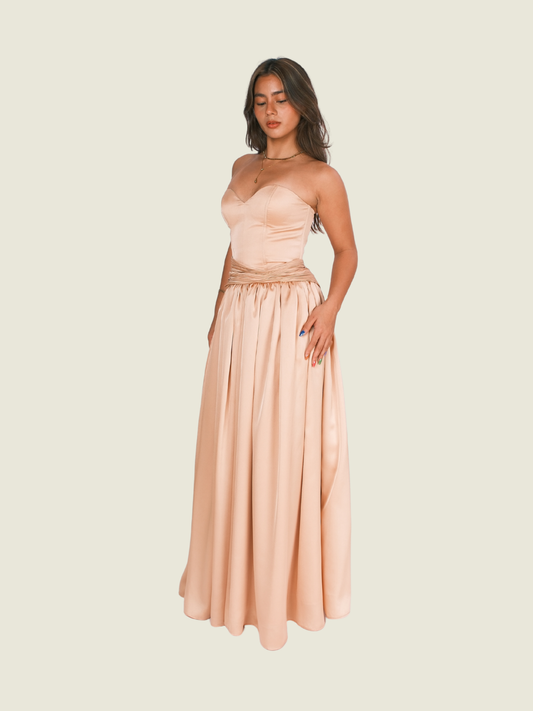 Just Bonita Pink Tube Gown