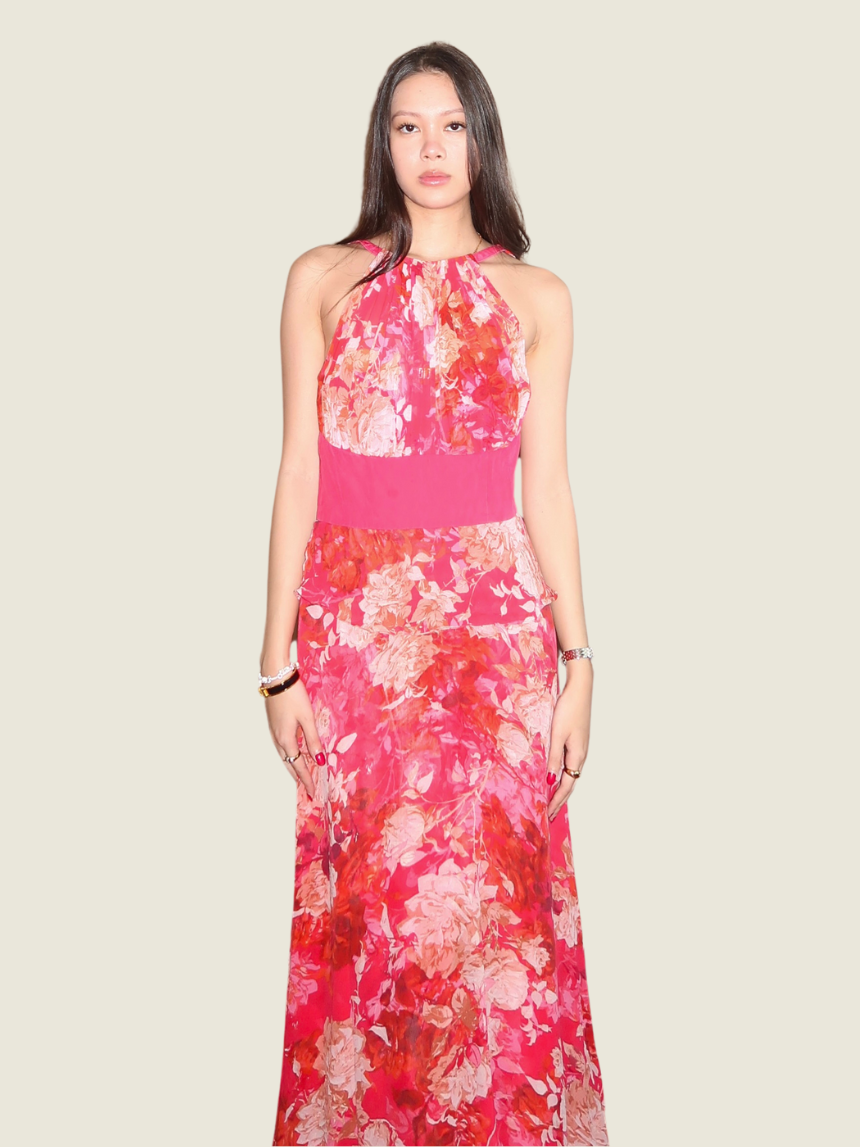 Karen Millen Pink Floral Dress