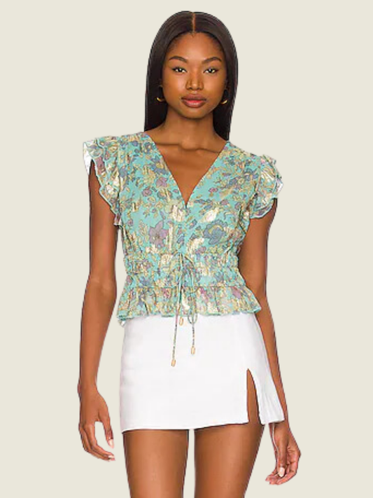 Karina Grimaldi Raffa Print Top