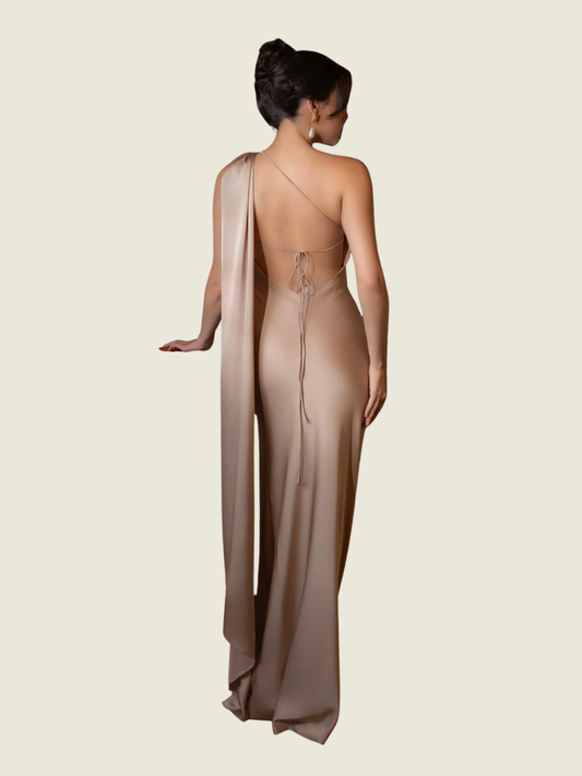 Kisserine Beige Caily Dress