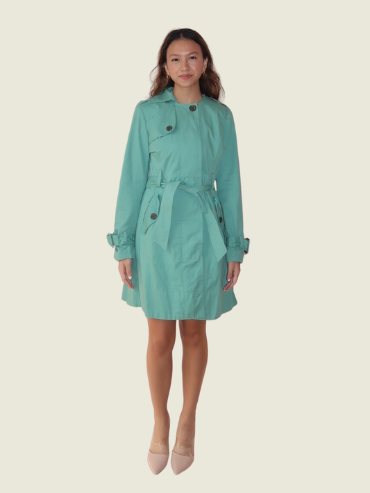 Lauren Conrad Green Trench Coat