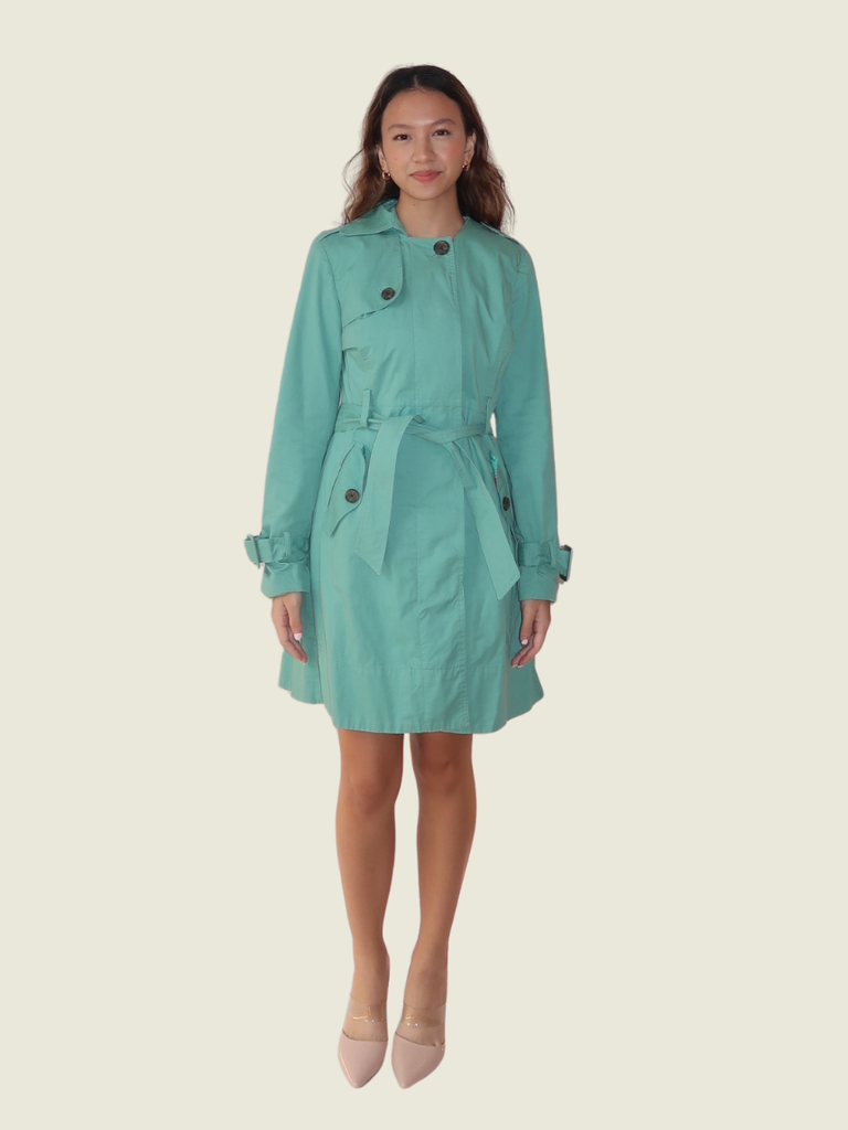 Lauren Conrad Green Trench Coat