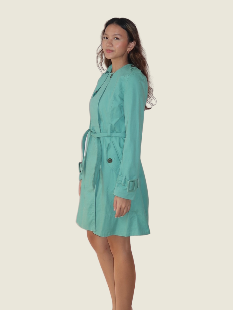 Lauren Conrad Green Trench Coat