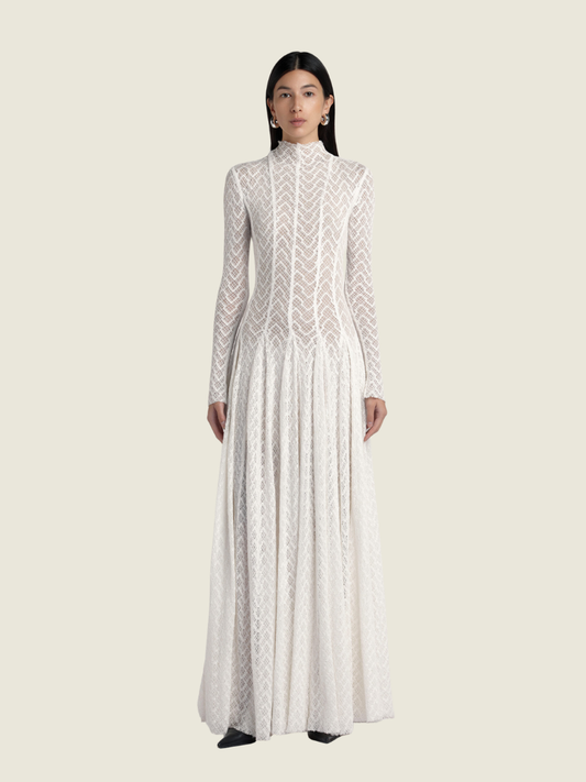 Lespoir Studios White Lily Dress