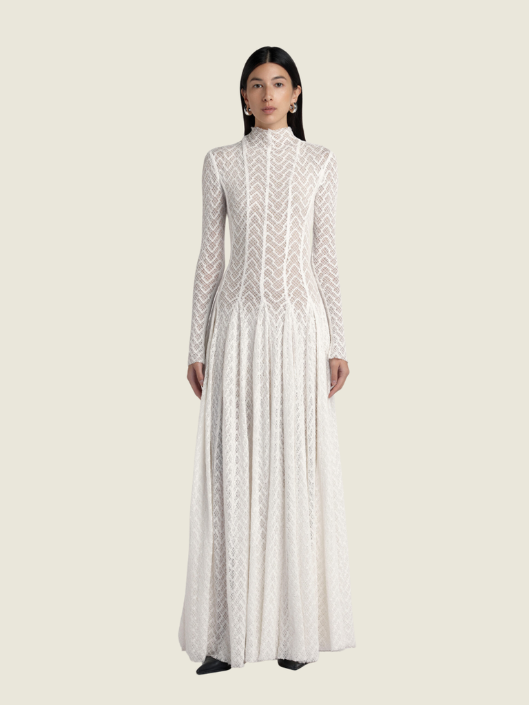 Lespoir Studios White Lily Dress