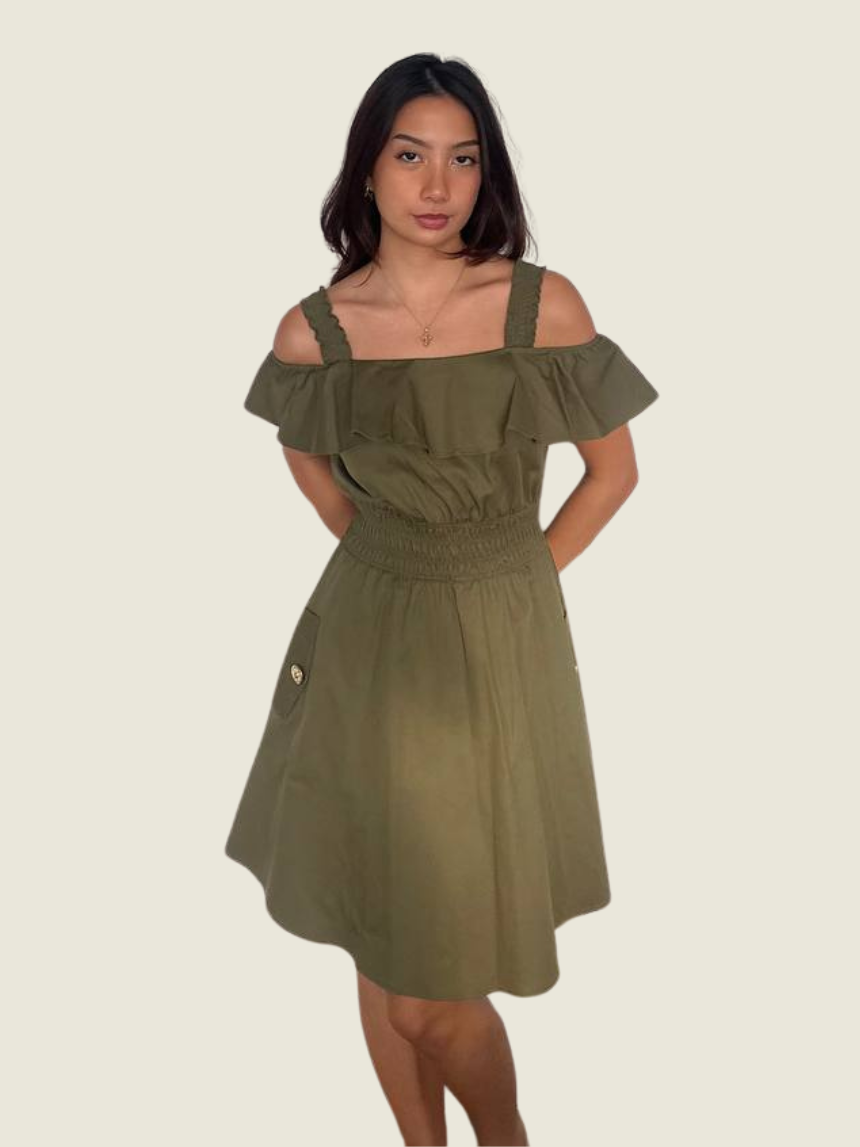 Liu Jo Military Green Dress