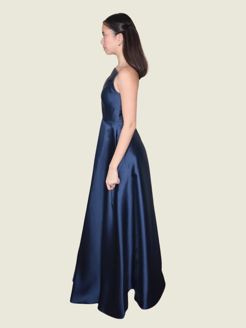 MICO Custom Long Dark Blue Gown