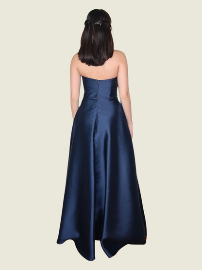 MICO Custom Long Dark Blue Gown