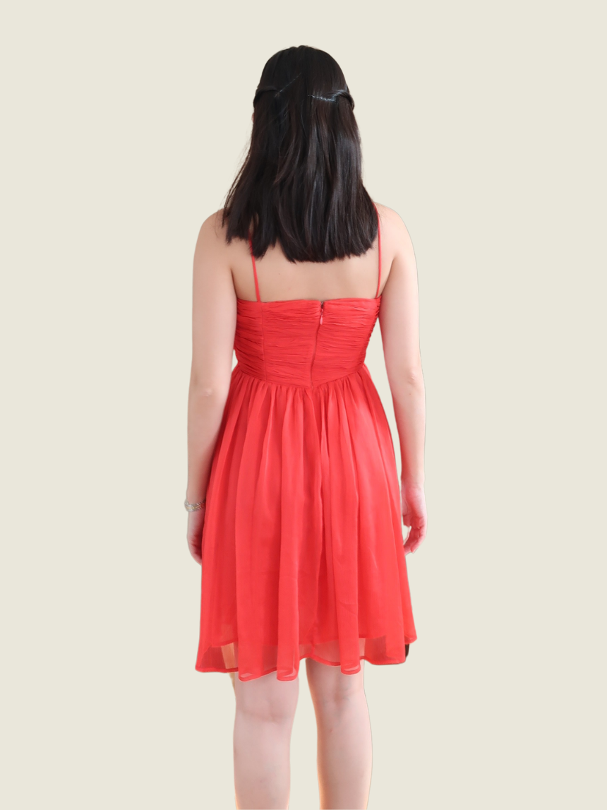 Mango Red Mini Dress