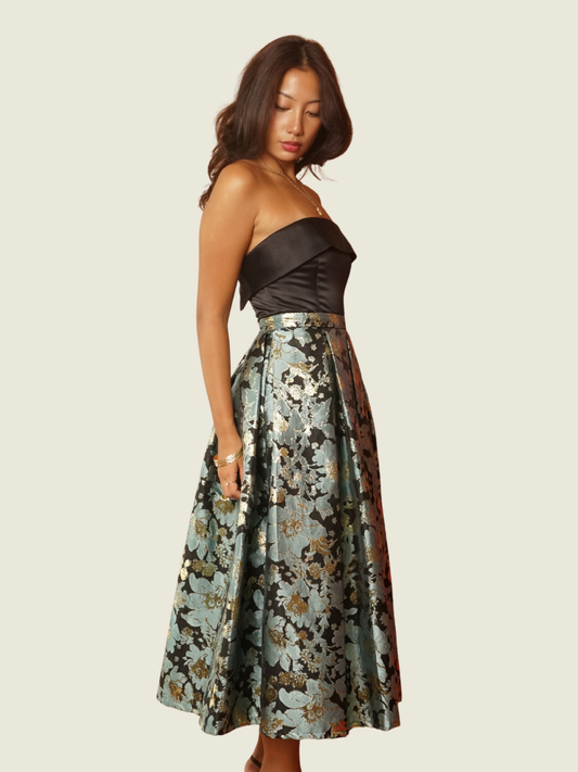 Maniju Jacquard Midi Dress