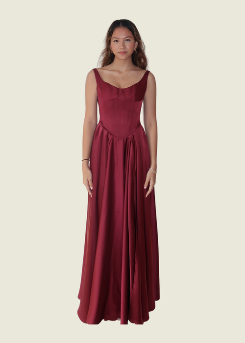 Mara Chua Custom Red Gown