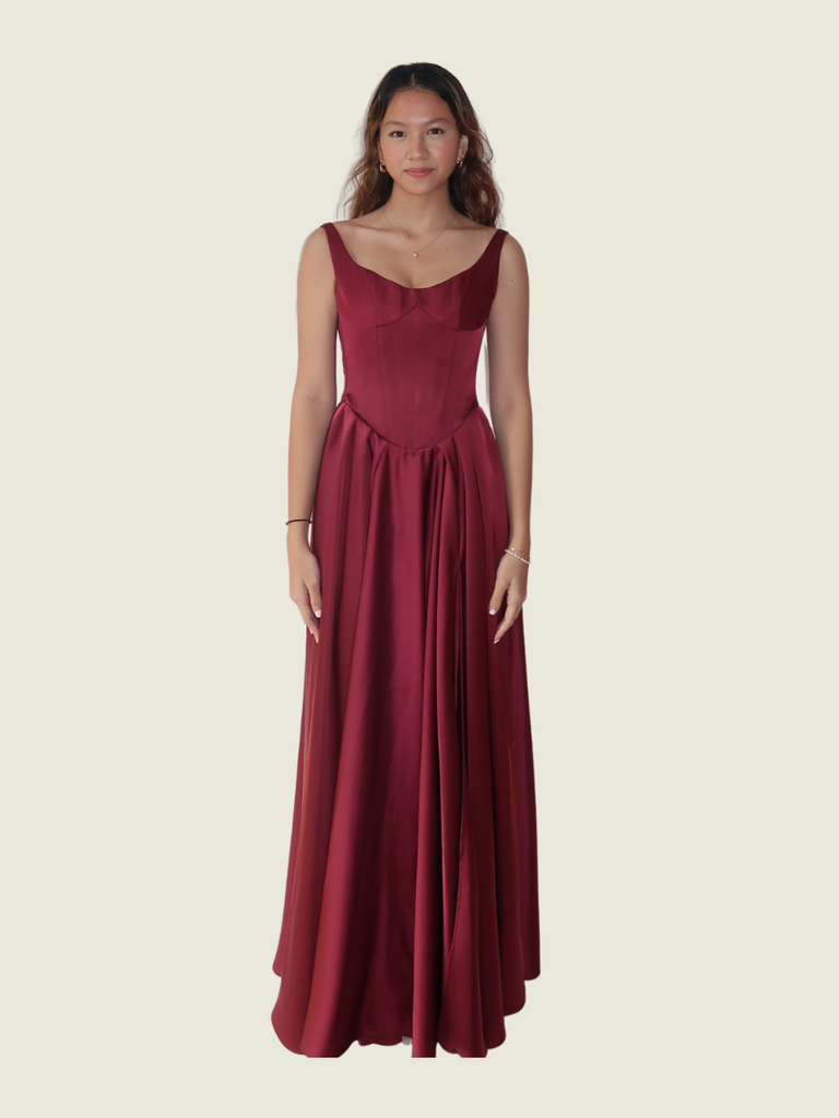 Mara Chua Custom Red Gown