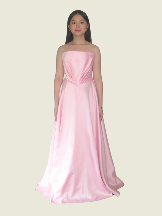 Marc Soliven Ngan Custom Pink Tube Gown