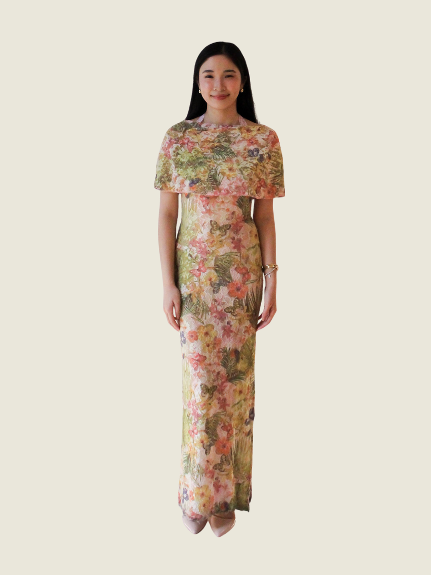 Margarita Bautista Floral Maxi Dress