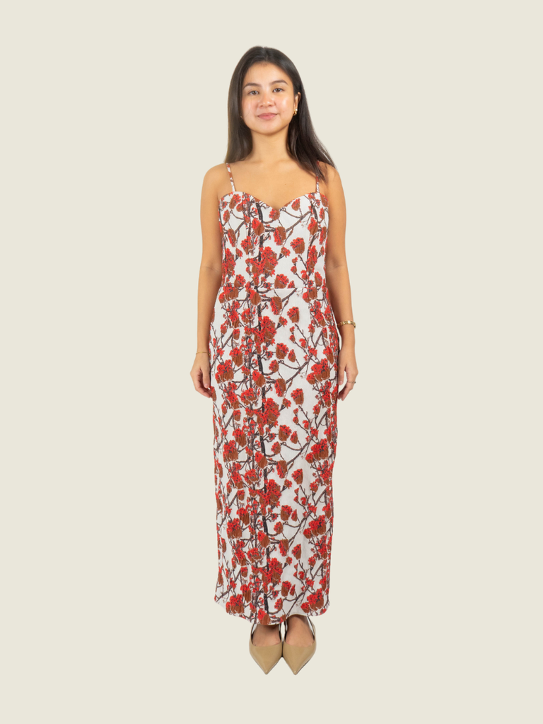 Martin Bautista Custom Floral Midi