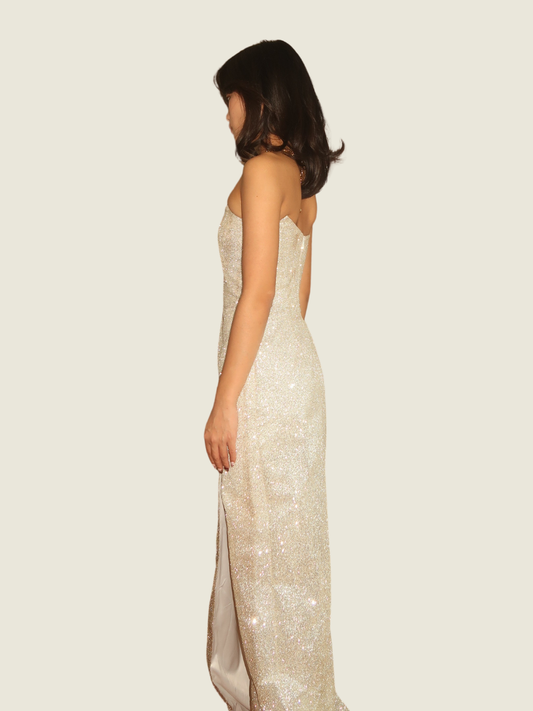 Meshki Silver Gown