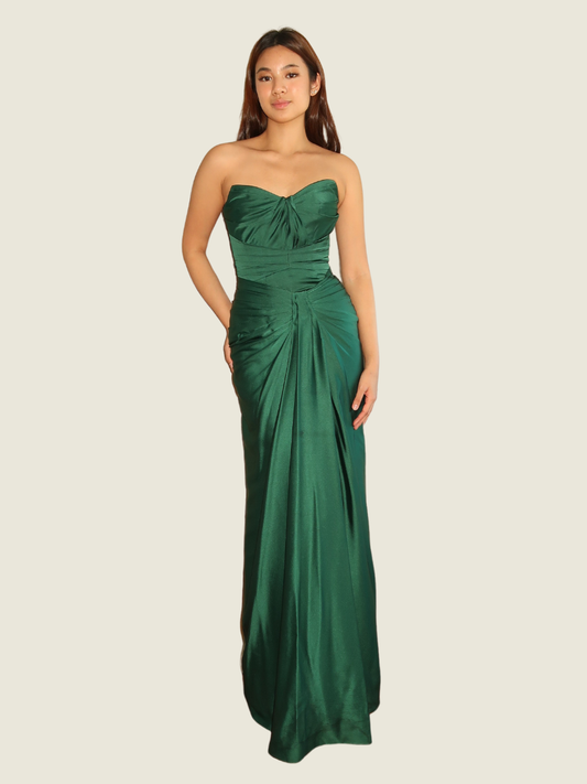 Mia Urquico Green Tube Gown